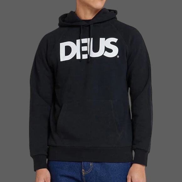 Deus Ex Machina All Caps Hoodie Black Size M Organic Cotton NWT - Picture 6 of 6